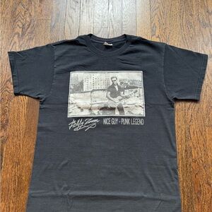 VINTAGE Billy Zoom Nice Guy Punk Legend M T-SHIRT X EXENE JOHN DOE LA PUNK ROCK
